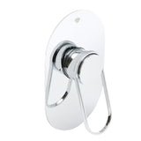 Podžbukna jednoručna baterija miješalica za tuš SAT Fusion u krom izvedbi pro modernu tuš kabina