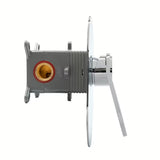 Podžbukna jednoručna baterija miješalica za tuš SAT Fusion u krom izvedbi pro modernu tuš kabina