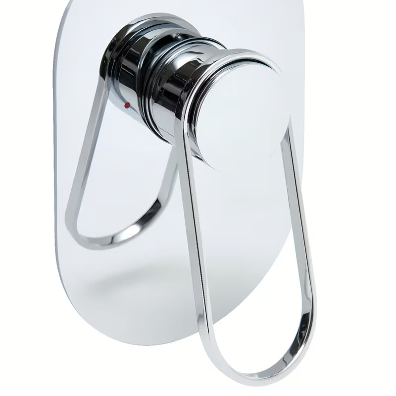 Podžbukna jednoručna baterija miješalica za tuš SAT Fusion u krom izvedbi pro modernu tuš kabina