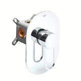 SAT Fusion podžbukna jednoručna baterija miješalica za tuš u kromu uključuje podžbukno tijelo