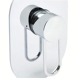 SAT Fusion podžbukna jednoručna baterija miješalica za tuš u kromu uključuje podžbukno tijelo