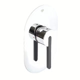 Podžbukna jednoručna baterija miješalica za tuš SAT Fusion u krom izvedbi s minimalističkim dizajnom