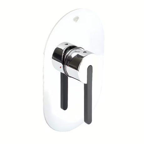 Podžbukna jednoručna baterija miješalica za tuš SAT Fusion u krom izvedbi s minimalističkim dizajnom