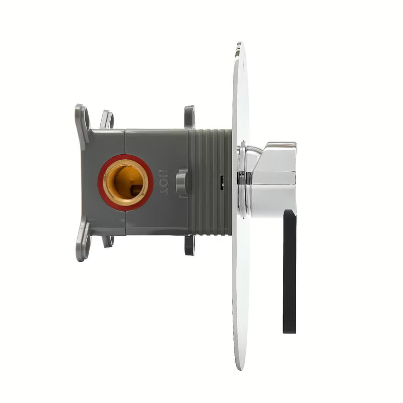 Podžbukna jednoručna baterija miješalica za tuš SAT Fusion u krom izvedbi s minimalističkim dizajnom