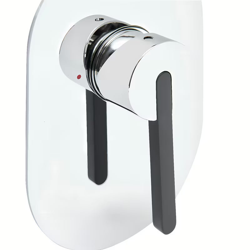 Podžbukna jednoručna baterija miješalica za tuš SAT Fusion u krom izvedbi s minimalističkim dizajnom