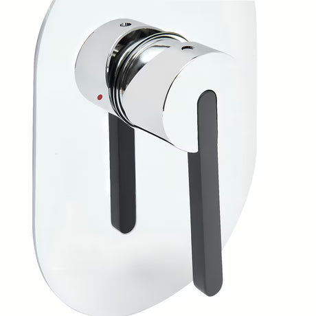 Podžbukna jednoručna baterija miješalica za tuš SAT Fusion u krom izvedbi s minimalističkim dizajnom