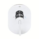 Podžbukna jednoručna baterija miješalica za tuš SAT Fusion u krom izvedbi pro modernu kupaonicu