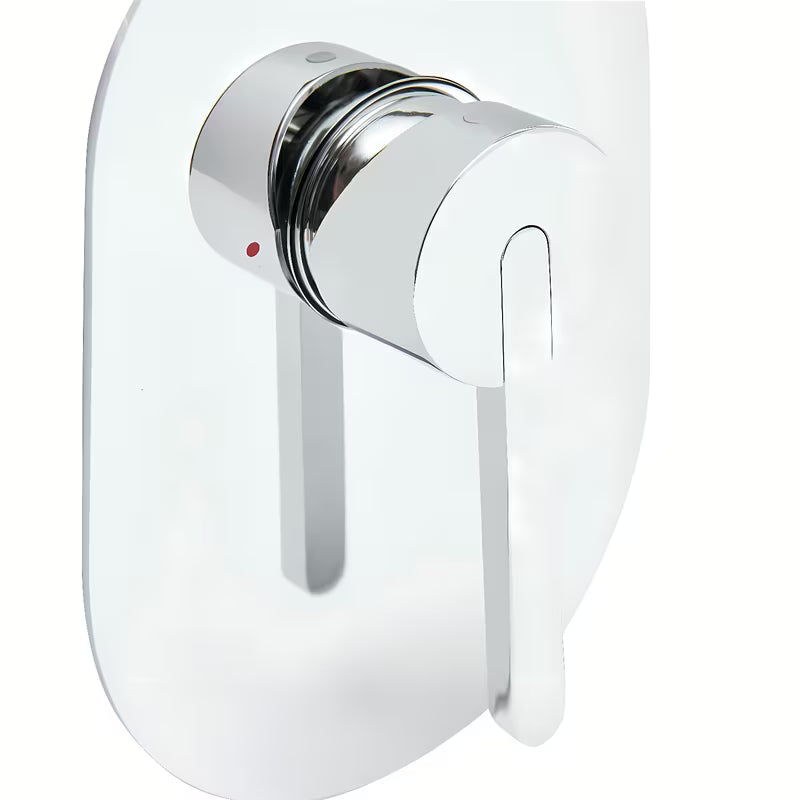 Podžbukna jednoručna baterija miješalica za tuš SAT Fusion u krom izvedbi pro modernu kupaonicu