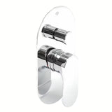 Podžbukna tuš i miješalica za kadu SAT Fusion u krom izvedbi s jednoručnim upravljanjem