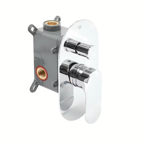 Podžbukna tuš i miješalica za kadu SAT Fusion u krom izvedbi s jednoručnim upravljanjem
