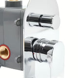 Podžbukna tuš i miješalica za kadu SAT Fusion u krom izvedbi s jednoručnim upravljanjem