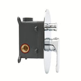 Podžbukna tuš i miješalica za kadu SAT Fusion u krom izvedbi s jednoručnim upravljanjem