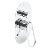 Podžbukna jednoručna baterija miješalica za tuš SAT Fusion u sjajnoj krom izvedbi