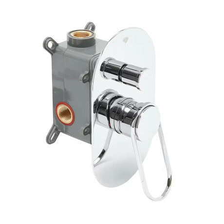 Podžbukna jednoručna baterija miješalica za tuš SAT Fusion u sjajnoj krom izvedbi