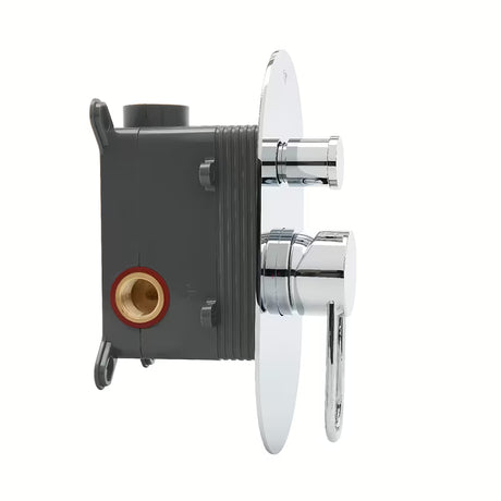 Podžbukna tuš i miješalica za kadu SAT Fusion u sjajnom kromu s ručicom