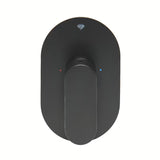 Podžbukna jednoručna baterija miješalica za tuš SAT Fusion u mat crnoj boji