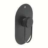 Podžbukna jednoručna baterija miješalica za tuš SAT Fusion u mat crnoj boji pro modernu kupaonicu.