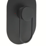 Podžbukna jednoručna baterija miješalica za tuš SAT Fusion u mat crnoj boji pro modernu kupaonicu.