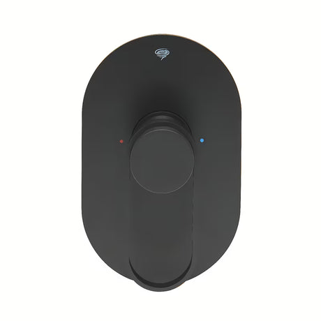 Podžbukna jednoručna baterija miješalica za tuš SAT Fusion u mat crnoj boji pro modernu kupaonicu.