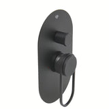 Podžbukna jednoručna baterija tuš i miješalica za kadu SAT Fusion u mat crnoj boji