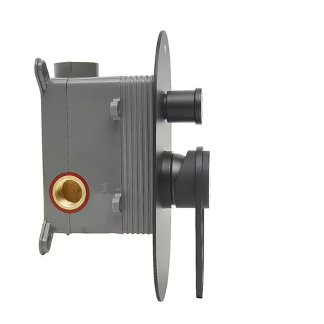 Podžbukna jednoručna baterija tuš i miješalica za kadu SAT Fusion u mat crnoj boji