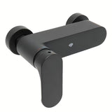Zidna jednoručna baterija miješalica za tuš SAT Fusion u mat crnoj boji bez tuš seta.