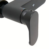 Zidna jednoručna baterija miješalica za tuš SAT Fusion u mat crnoj boji bez tuš seta.