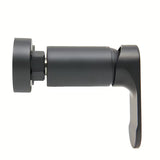 Zidna jednoručna baterija miješalica za tuš SAT Fusion u mat crnoj boji bez tuš seta.