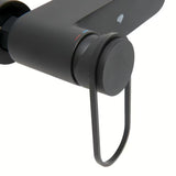 Zidna jednoručna baterija miješalica za tuš SAT Fusion u mat crnoj boji