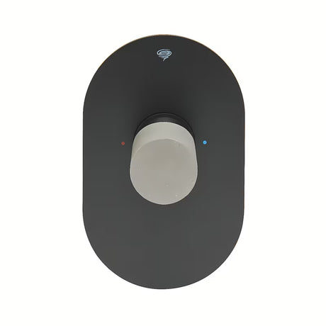 Podžbukna miješalica za tuš SAT Fusion s mat završnom obradom i betonskom ručicom pro modernu industrijsku kupaonicu.