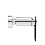 Mat crna zidna jednoručna baterija miješalica za tuš SAT Fusion s okruglom ručicom.