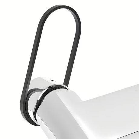 Mat crna zidna jednoručna baterija miješalica za tuš SAT Fusion s okruglom ručicom.