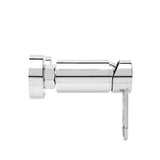 Zidna jednoručna baterija miješalica za tuš SAT Fusion u sjajnom kromu s okruglom ručicom