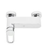 Zidna jednoručna baterija miješalica za tuš SAT Fusion u sjajnom kromu s okruglom ručicom