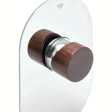 Podžbukna jednoručna baterija miješalica za tuš SAT Fusion u dekoru tamnog drva sa sjajnom površinom