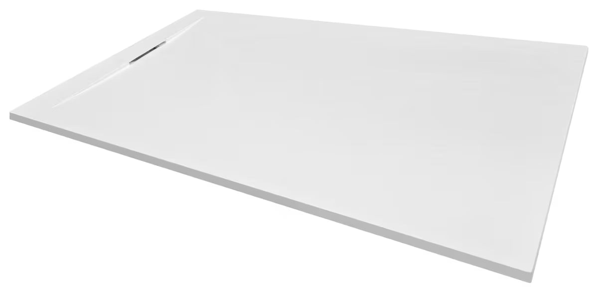 Pravokutna tuš kada SAT Fusion 140 x 80 cm od lijevanog mramora u boji blanco