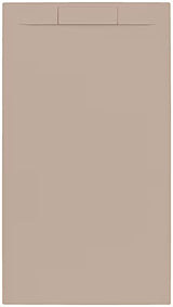 Pravokutna tuš kada SAT Fusion 100x90 cm od lijevanog mramora u boji moka