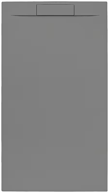 Siva pravokutna tuš kada SAT Fusion 140x90 cm od lijevanog mramora