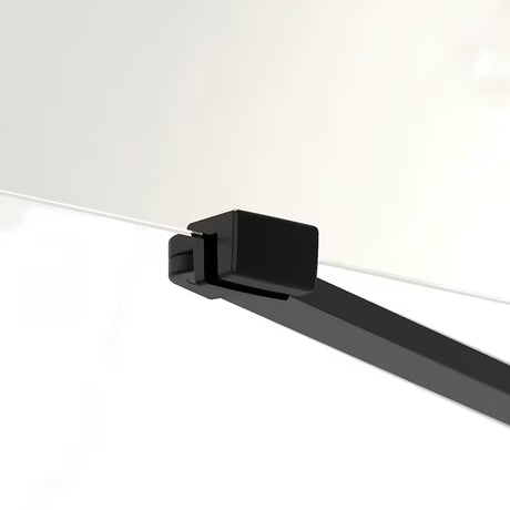 Kvadratna tuš kabina SAT Fusion 80x80 cm u mat crnoj boji s prozirnim staklom