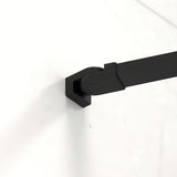 Kvadratna tuš kabina SAT Fusion 90 x 90 cm u crnoj mat boji s prozirnim staklom i Easyclean obradom