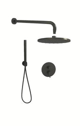 Podžbukni tuš sustav SAT Fusion u crnoj boji pro moderni tuš kabina.