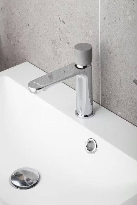 SAT Fusion miješalica za umivaonik bez odvoda s ručicom u dekoru betona