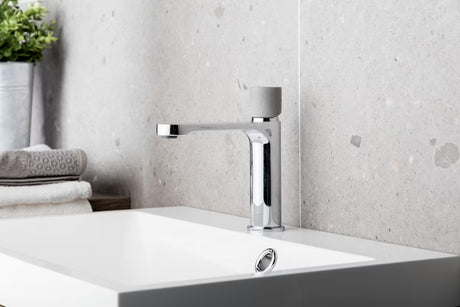 SAT Fusion miješalica za umivaonik bez odvoda s ručicom u dekoru betona