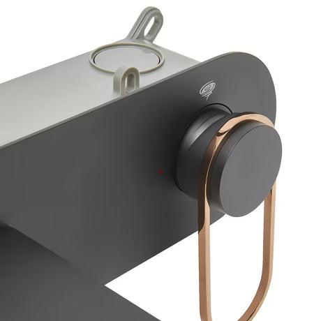 Podžbukna miješalica za umivaonik SAT Fusion u mat crnoj i brončanoj boji