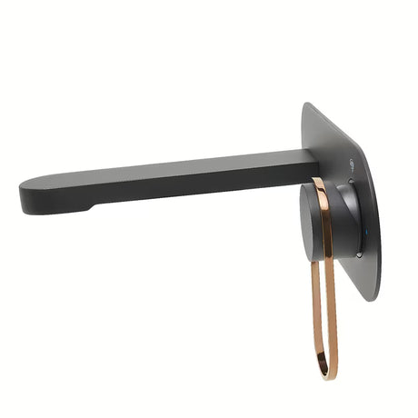 Podžbukna miješalica za umivaonik SAT Fusion u mat crnoj i brončanoj boji