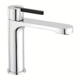 Miješalica za Umivaonik SAT Fusion u krom izvedbi s crnim detaljima