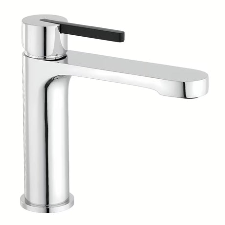 Miješalica za Umivaonik SAT Fusion u krom izvedbi s crnim detaljima