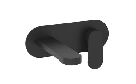 Podžbukna miješalica za umivaonik SAT Fusion u mat crnoj boji s okruglom ručicom