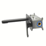 Podžbukna miješalica za umivaonik SAT Fusion u mat crnoj boji s okruglom ručicom