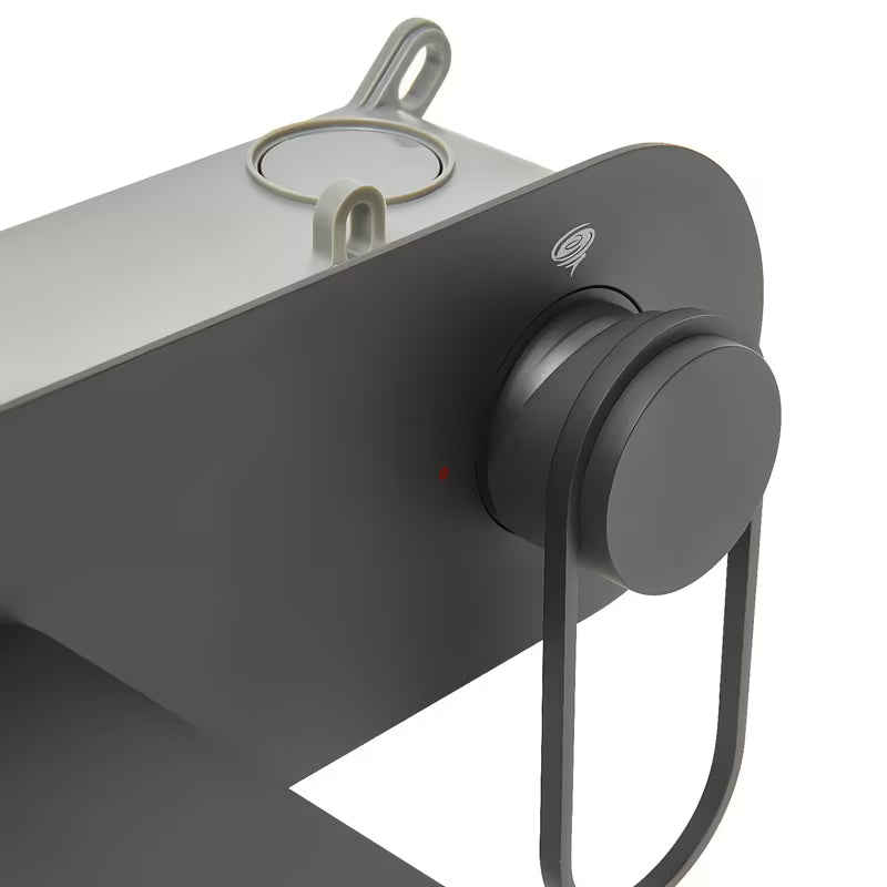 Podžbukna miješalica za umivaonik SAT Fusion u mat crnoj izvedbi s okruglom ručicom